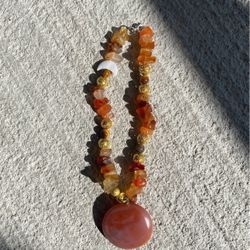 Carnelian Car Charm Pendant