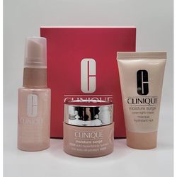 Clinique Clinique's Hydration Heroes: Moisture Surge Overnight Mask, Moisture Surge 100H Auto-Replenish Hydrator, Moisture Sure Face Spray Thirsty Ski