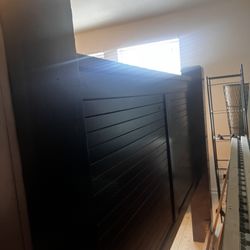 Platform Wood King Bed Frame