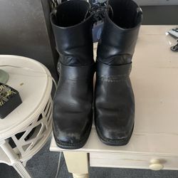 Men’s Leather Boots And Nike’s Tennis Shoes