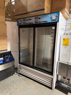 Turbo Air TGM-48R-N 2 Door Commercial Glass Display Refrigerator Cooler