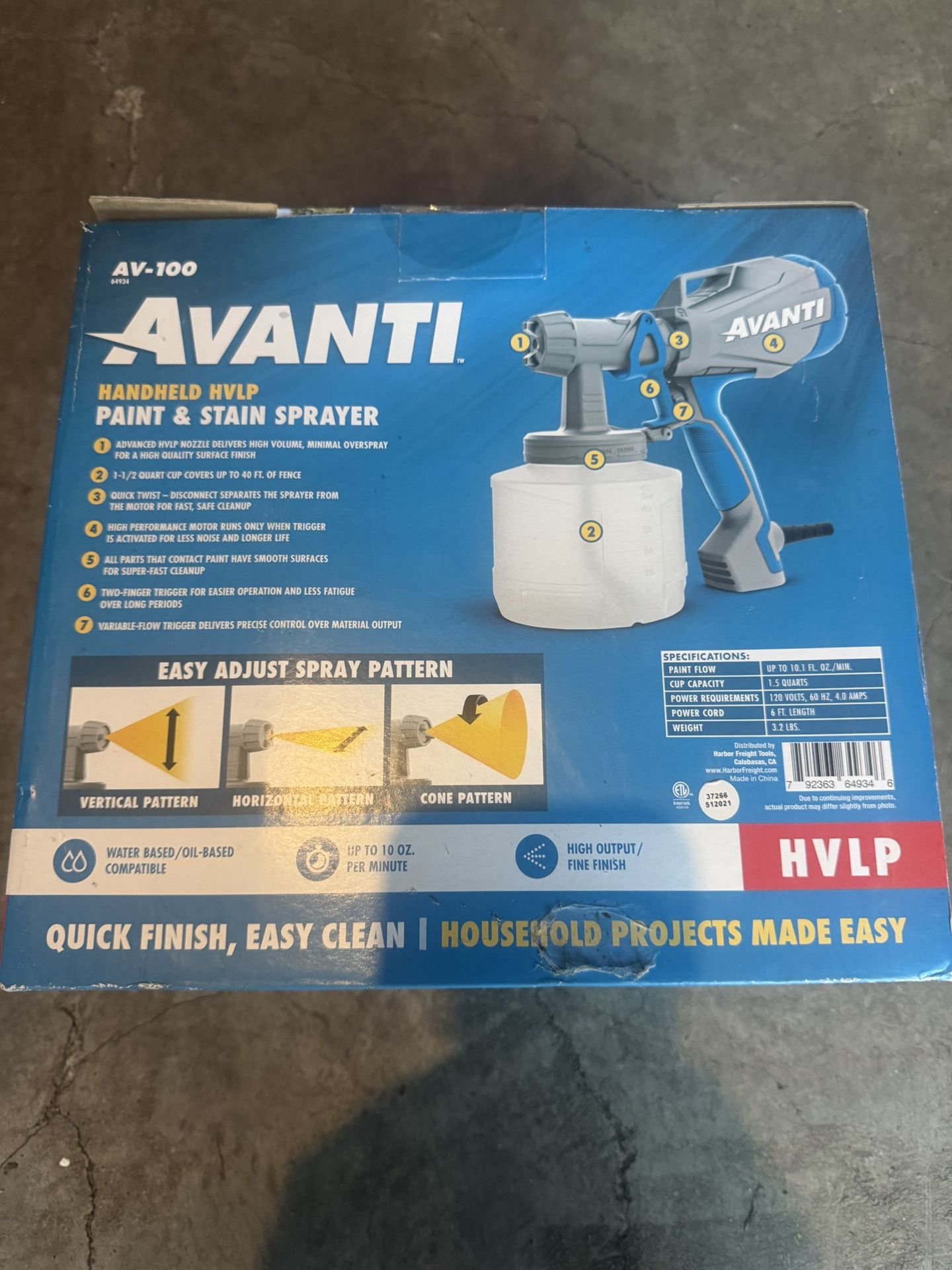 Avanti paint and stain sprayer..NEW never opened