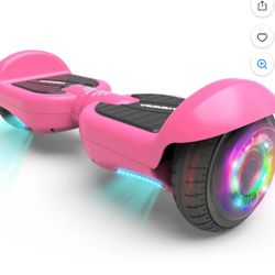 Hoverboard 6.5" Listed Two-Wheel Self Balancing Electric Scooter with LED Light Pink