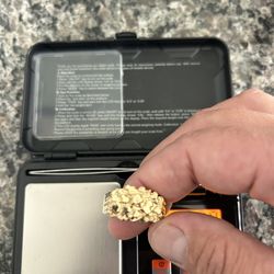 10k Nugget Ring  Almost 9grams