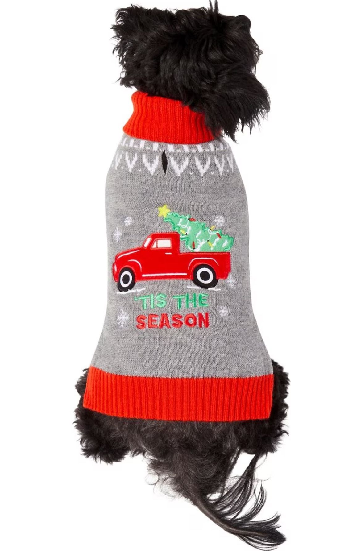 Frisco Holiday Truck Dog & Cat Sweater, Small