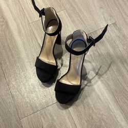 Black Strap Heels