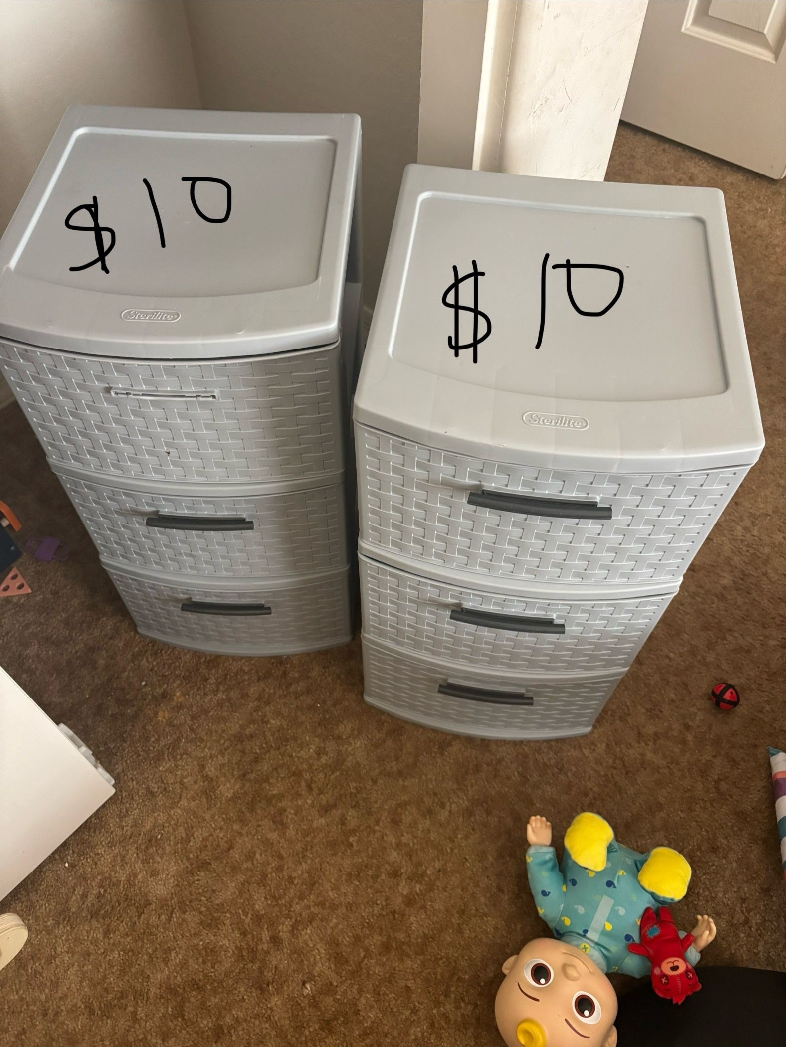 Baby Clothing Bins 