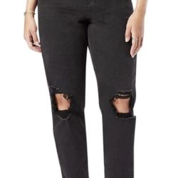 Signature by Levi Strauss & Co. Black Women's 90's Mom Jean Size 8
