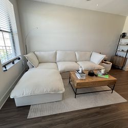New Beige Cloud Sectional (New In Box)