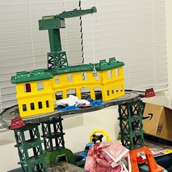 Like New Train Track Set Thomas The Train Friends Super Station Playset Toy Railway Percy