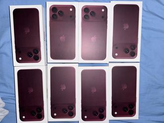 Brand New Sealed Box Iphone 18 Pro Max 256gb Burgundy Fully Unlock