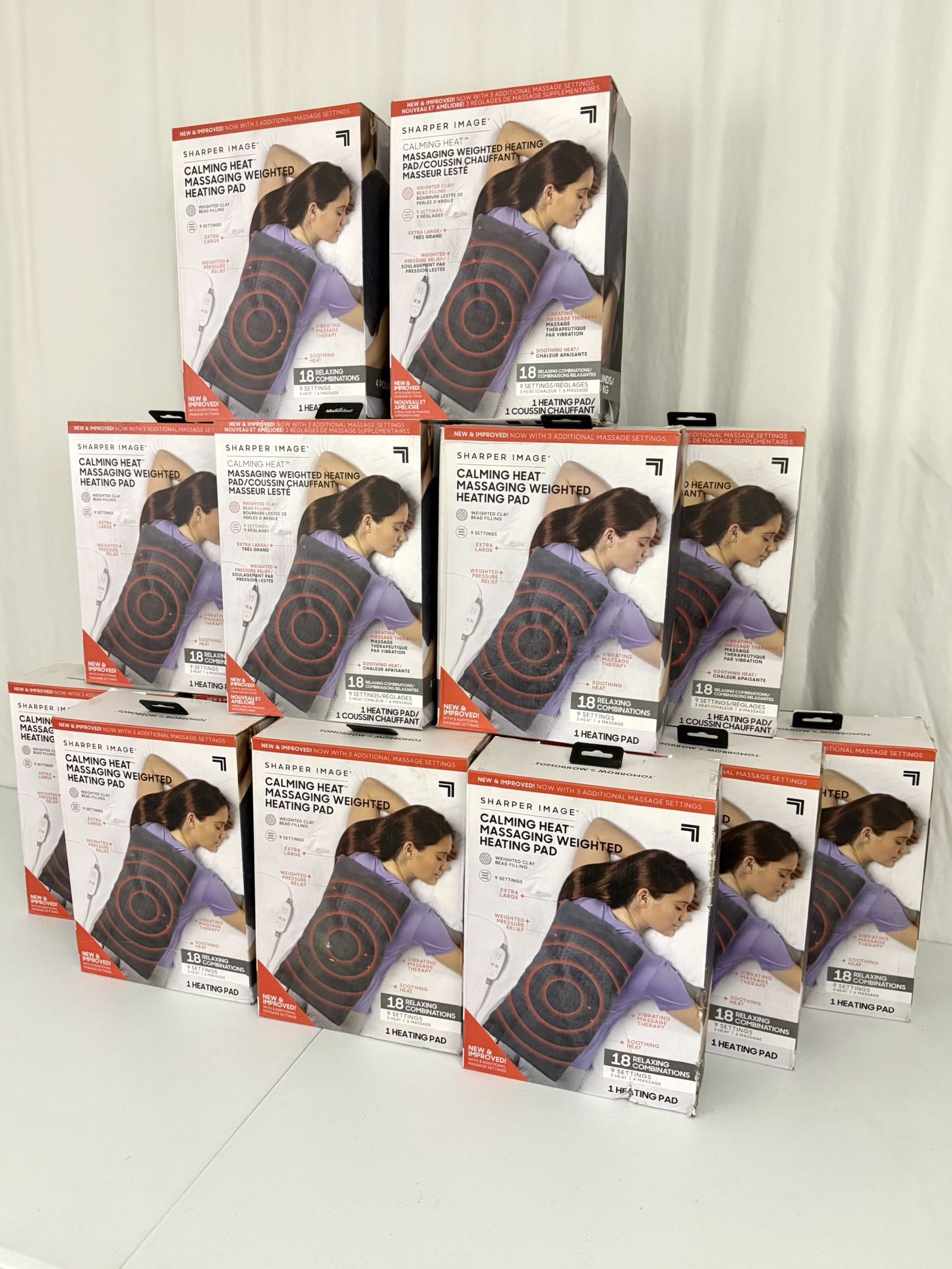 Sharper Image Massaging Weighted Heating Pad