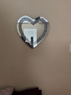 Heart shaped mirror