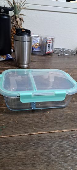 Glass Food Container With Divider