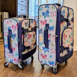Pottery Barn Kids Mackenzie Butterfly Luggage For Sale