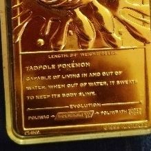 Pokemon Card (Gold Plated) Poliwhirl 