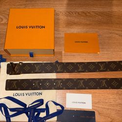 Brown Monogram Belt 