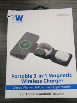 Portable 3-in-1 Magnetic Wireless Charger
