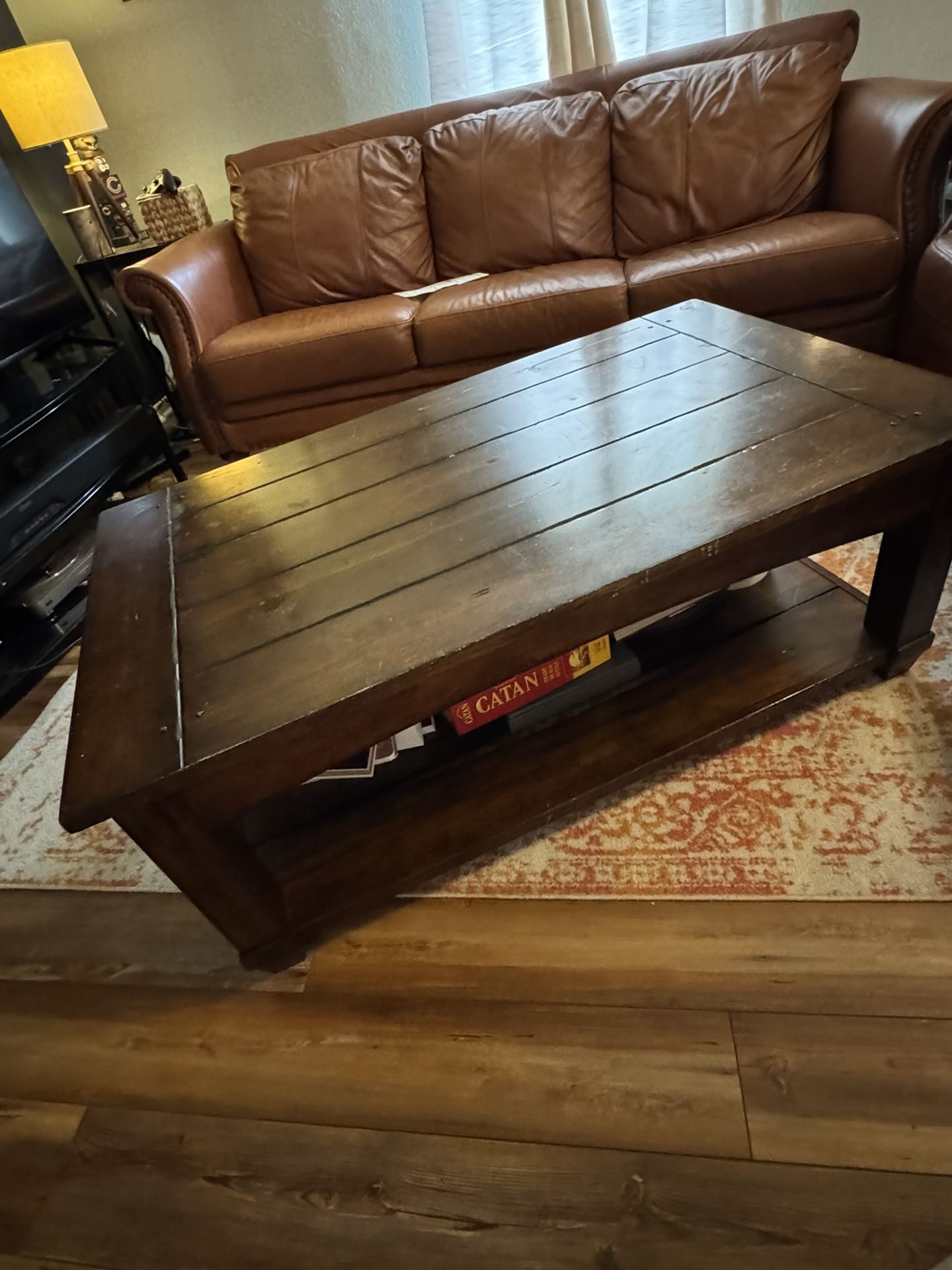 World Market Lift Top Wooden Coffee Table