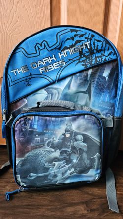 Batman Dark Knight backpack and lunchbox set