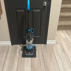 BISSELL Upright Vacuum, Power Force Compact, Bagless, Lightweight, Hard Floor and Carpet, with Extension Wand, Crevice Tool & Dusting Brush, 2112, Blu