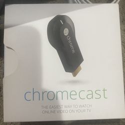 New Google H2G2-42 Chromecast 1st Gen HDMI Streamer Black Disney Amazon Netflix