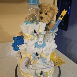 3 Tier winne Pooh diaper cake