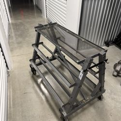 4 Tier Dumbbell Rack With Storage 