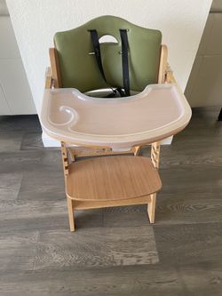 Junior Wooden High Chair for Babies