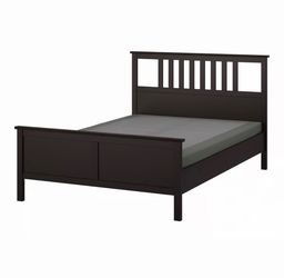 IKEA - Double size bed with storage and side table