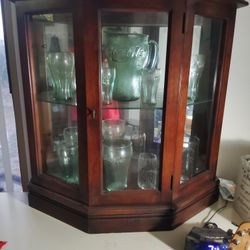 Curio cabinet.