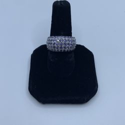 14k White Gold  Tanzanite Fashion Ring 