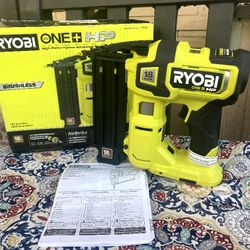Ryobi One+ 18 V  18 Gauge Brushless Cordless Airstrike Brad Nailer  TOOL ONLY