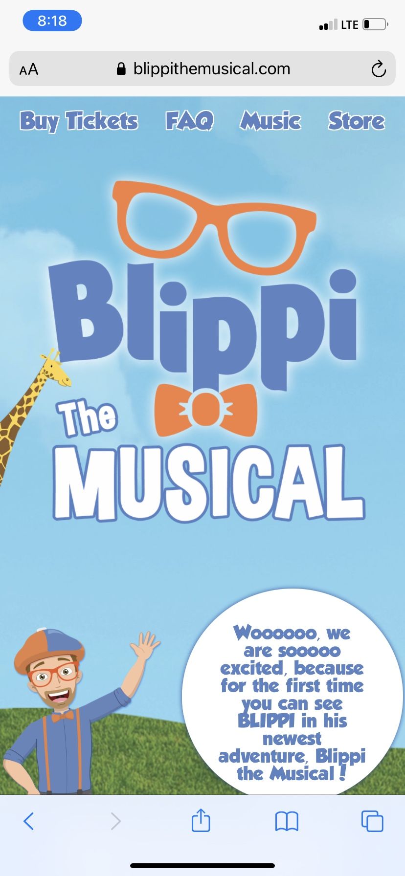 Two Blippi Tickets Charleston WV