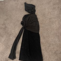 Fashion Nova Forbidden Lace Maxi skirt set