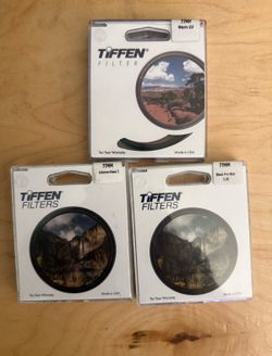 Tiffen 77mm Lens Filters Black Pro Mist Glimmer Glass Uv Filter