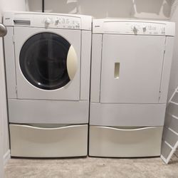Kenmore Washer And Dryer with Pedestals