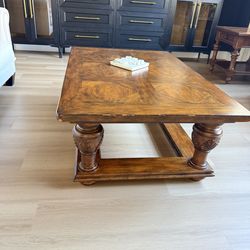 Wooden coffee table