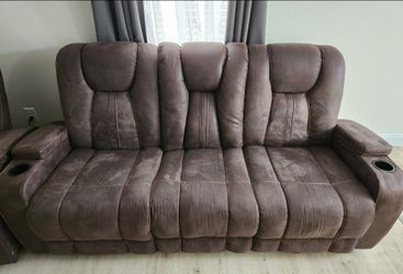FREE Brown reclining sofa