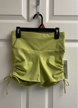 Brand new Juniors green and coral ruched bike shorts sizes XS & XXS $5.00 each