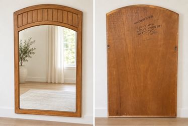 Vintage Drexel Solid Wood Arched Mirror – 28" x 47.5"