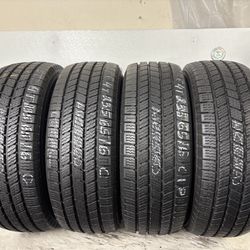 Set 4 Tires 235 65 16 Firestone Transforce Cv2 Like New 