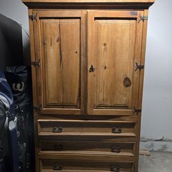 Vintage Wood Cabinet/Wardrobe