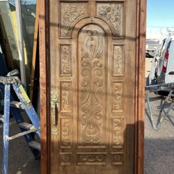 6-wood Doors First One 41”x83”1/2 Antique Solid Wood Door $2585