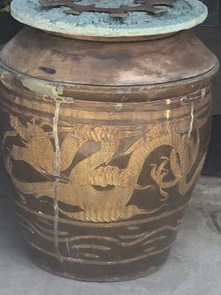  Vintage Dragon Plant Pots Jardiniere Large