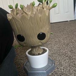 Funko Pop! Marvel Life-Size 18-Inch Dancing Groot Vinyl Figure with Custom Display Base