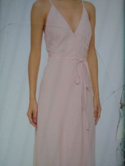 Yumi kim blush pink maxi bridesmaid dress xs