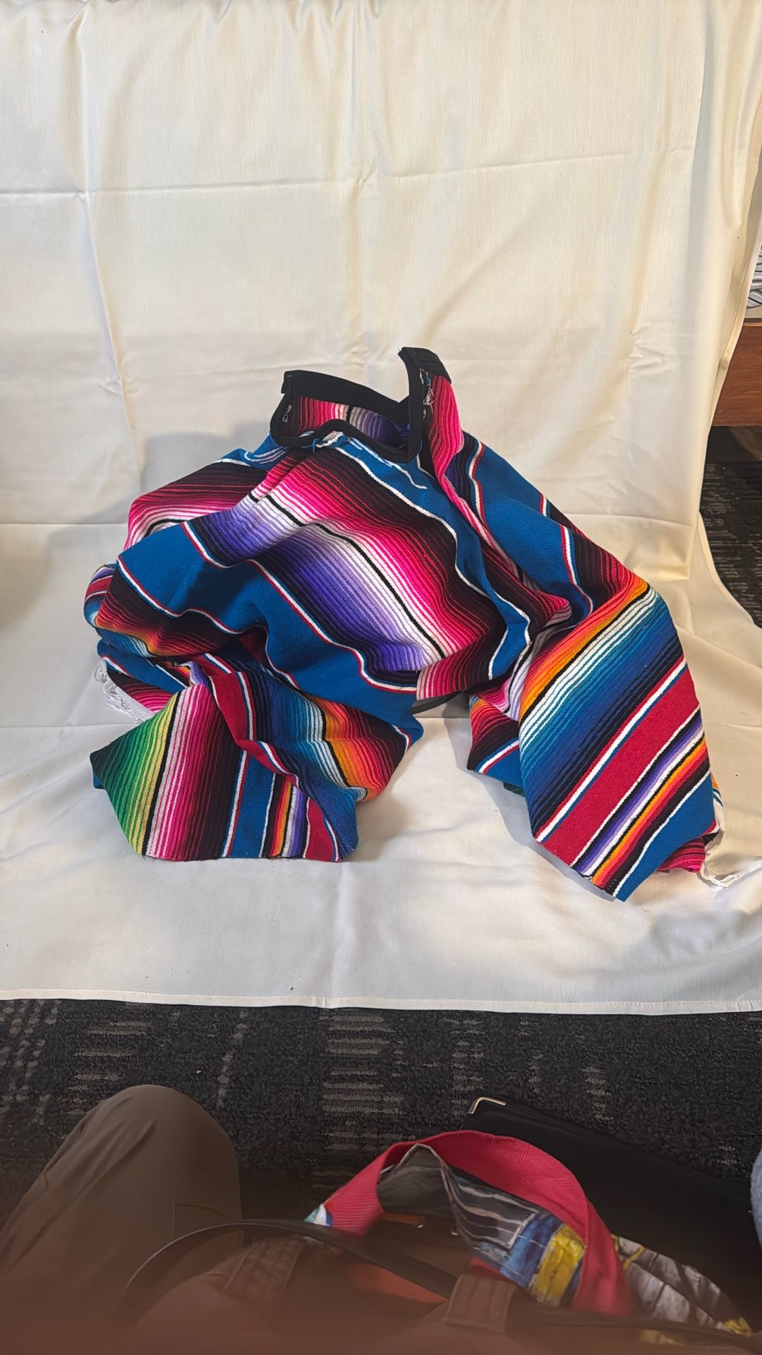 Vibrant Color Hogh Quality Hand Sewn Poncho 