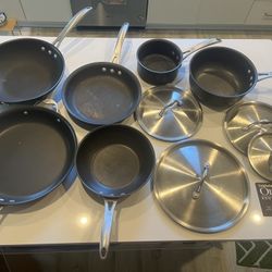 Calphalon Hard-Anodized Nonstick pots and pans set