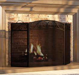 Fireplace Metal Screen 